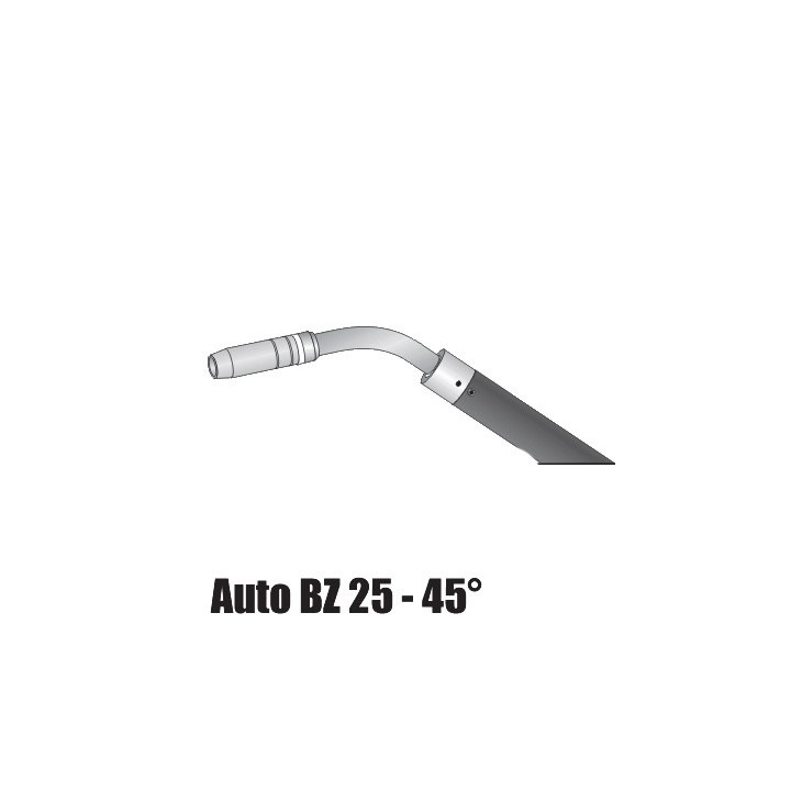 Torcia automatica ERGON BZ 25 - 45 gradi saldatura MIG