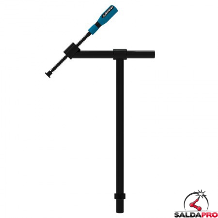 Morsetto a vite angolo 45° GPPH 500x345mm per bloccaggio tubi, fori 28mm