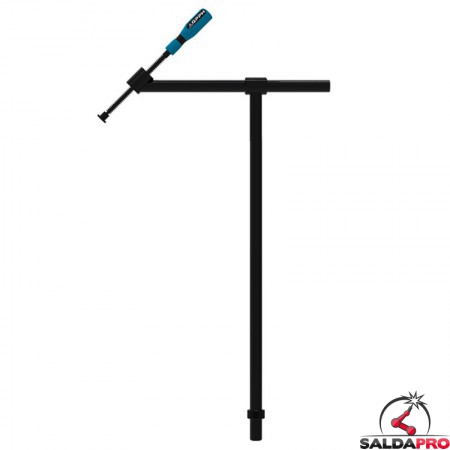 Morsetto a vite angolo 45° GPPH 800x445mm per bloccaggio tubi, fori 16mm