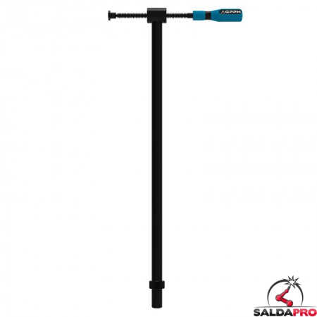 Morsetto a vite angolo 90° GPPH 800x175mm per bloccaggio tubi in verticale, fori 16mm