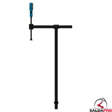 Morsetto a vite angolo 180° GPPH 800x445mm per bloccaggio tubi orizzontali, fori 16mm