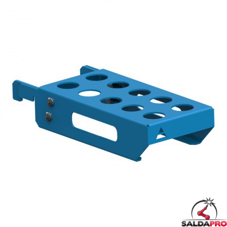 Mensola porta perni di montaggio GPPH taglia S 252x106mm per tavoli saldatura fori 16mm