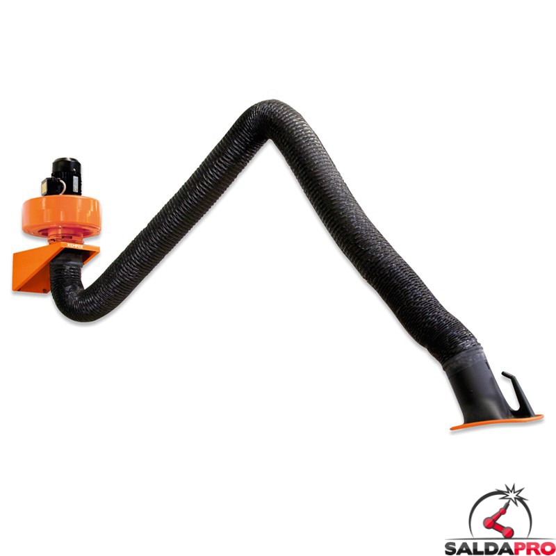 Braccio aspirante a tubo flessibile con motore Kemper per aspirazione fumi saldatura, 2-4metri Braccio aspirante a tubo flessibile con motore Kemper per aspirazione fumi saldatura, 2-4metri