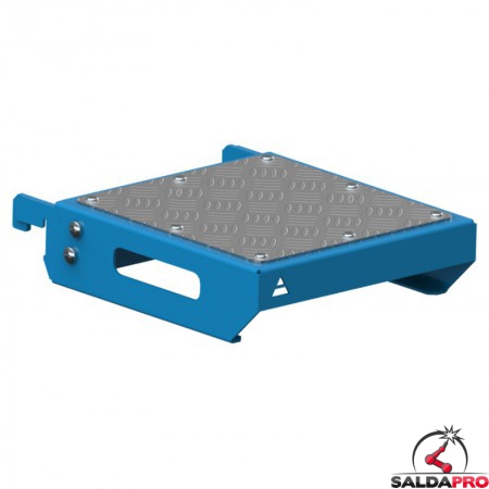 Mensola piana GPPH taglia M 252x206x62mm per tavoli saldatura fori 28mm