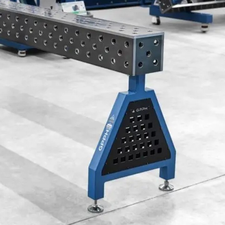 Gamba singola con piedi GPPH Trestle per blocchi di collegamento tavoli saldatura