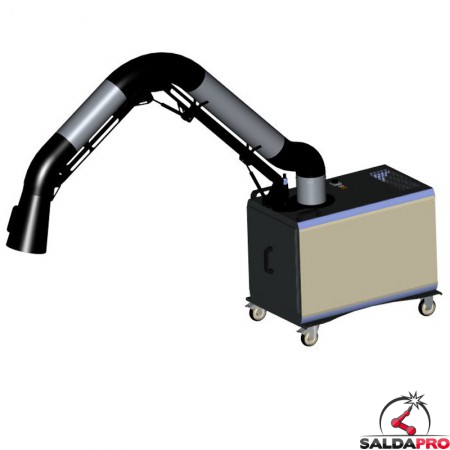 Depuratore a tasche carrellato Dalpitech DST 1.3 ad 1 braccio aspirante