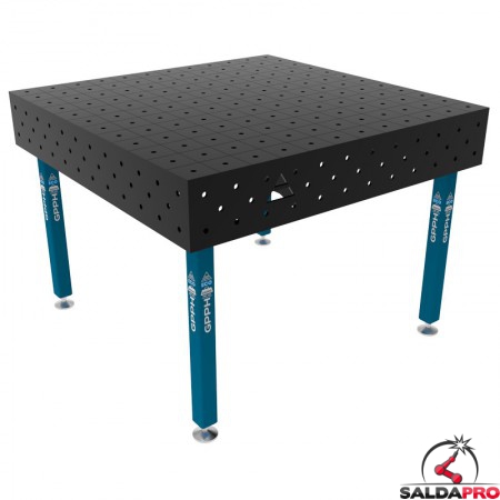 Banco per saldatura SteelEco GPPH 1,2x1,2mt spessore 8mm, fori 16mm