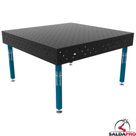 Banco per saldatura SteelEco GPPH 1,5x1,48mt spessore 8mm, fori 16mm