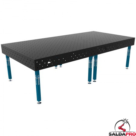 Banco per saldatura SteelEco GPPH 3x1,48mt spessore 8mm, fori 16mm