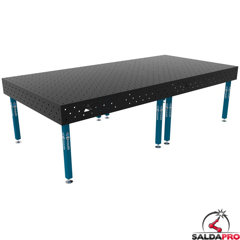 Banco per saldatura SteelEco GPPH 3x1,48mt spessore 8mm, fori 16mm Banco per saldatura SteelEco GPPH 3x1,48mt spessore 8mm, fori 16mm