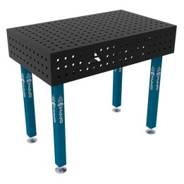 Banco per saldatura SteelEco GPPH 1x0,6mt spessore 8mm, fori 16mm in griglia 50x50mm