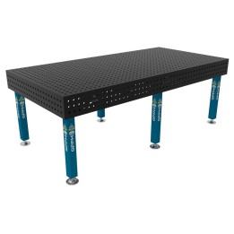 Banco per saldatura SteelPlus GPPH 2,4x1,2mt spessore 12mm, fori 16mm in griglia 50x50mm