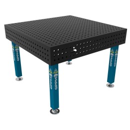 Banco per saldatura SteelPlus GPPH 1,2x1,2mt spessore 12mm, fori 16mm in griglia 50x50mm