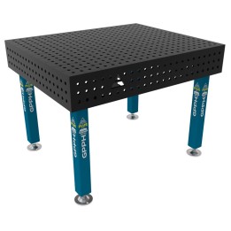 Banco per saldatura SteelPlus GPPH 1,2x1mt spessore 12mm, fori 16mm in griglia 50x50mm