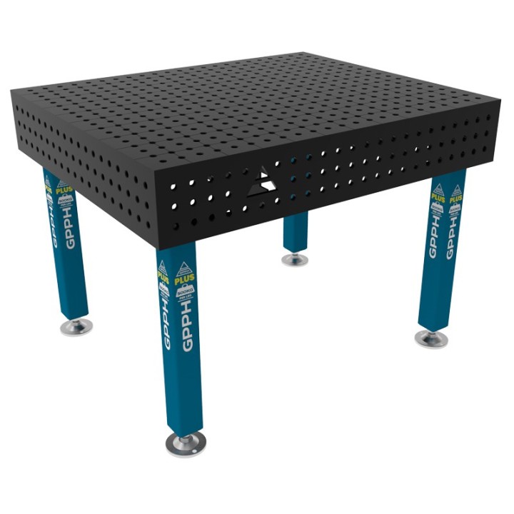 Banco per saldatura SteelPlus GPPH 1,2x1mt spessore 12mm, fori 16mm in griglia 50x50mm