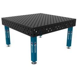 Banco per saldatura SteelMax GPPH 1,5x1,48mt spessore 15mm, fori 28mm in griglia diagonale
