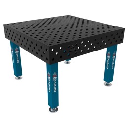Banco per saldatura SteelMax GPPH 1,2x1,2mt spessore 15mm, fori 28mm in griglia diagonale