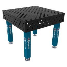 Banco per saldatura SteelMax GPPH 1x1mt spessore 15mm, fori 28mm in griglia diagonale