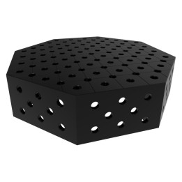 Tavolo saldatura ottagonale GPPH SteelPlus OCT 0,8x0,8mt spessore 12mm, fori 16mm su griglia 50x50mm