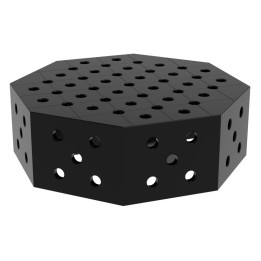 Tavolo saldatura ottagonale GPPH SteelMax OCT 0,6x0,6mt spessore 15mm, fori 28mm su griglia diagonale