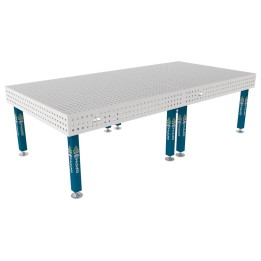 Tavolo per saldatura SteelPlus INOX GPPH 3x1,48mt spessore 12mm, fori 16mm griglia 50x50mm