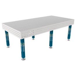 Tavolo per saldatura SteelPlus INOX GPPH 2,4x1,2mt spessore 12mm, fori 16mm griglia 50x50mm