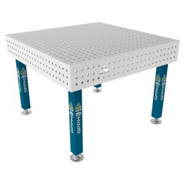 Tavolo per saldatura SteelPlus INOX GPPH 1,2x1,2mt spessore 12mm, fori 16mm griglia 50x50mm