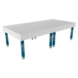 Tavolo per saldatura SteelPlus INOX GPPH 3x1,48mt spessore 12mm, fori 16mm griglia diagonale