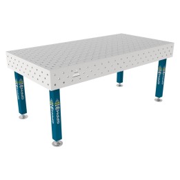 Tavolo per saldatura SteelPlus INOX GPPH 2x1mt spessore 12mm, fori 16mm griglia diagonale