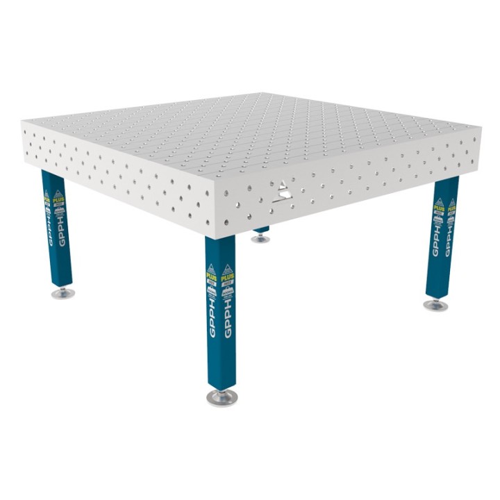 Tavolo per saldatura SteelPlus INOX GPPH 1,5x1,48mt spessore 12mm, fori 16mm griglia diagonale