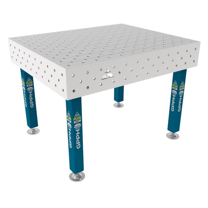Tavolo per saldatura SteelPlus INOX GPPH 1,2x1mt spessore 12mm, fori 16mm griglia diagonale
