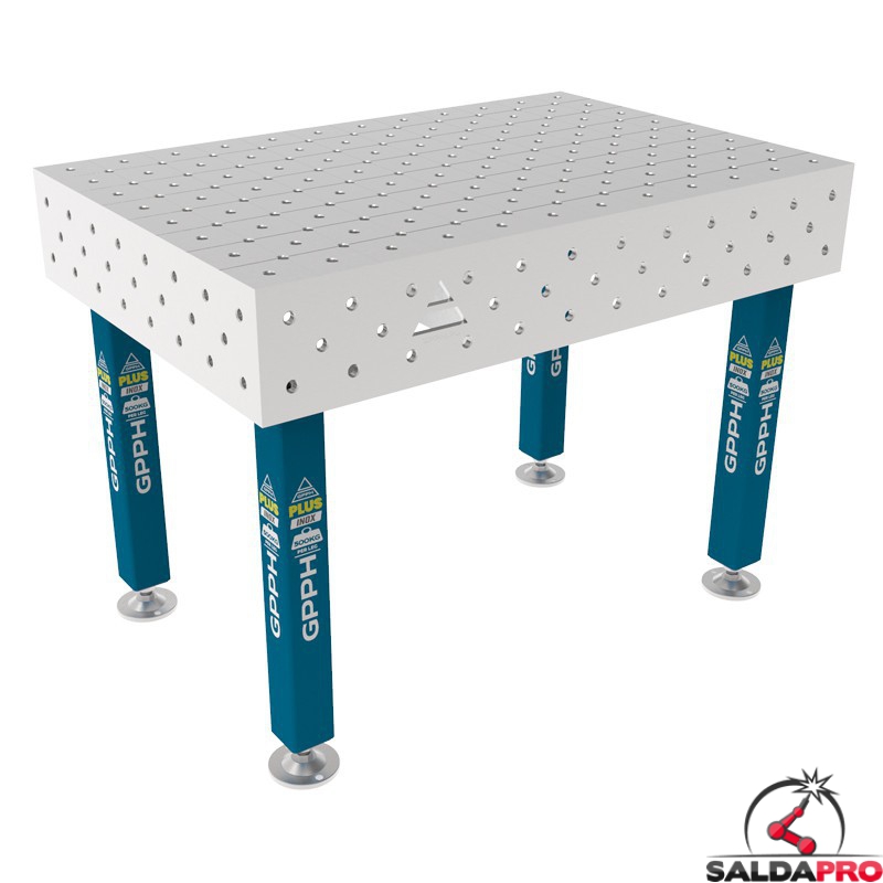 Tavolo per saldatura SteelPlus INOX GPPH 1,2x0,8mt spessore 12mm, fori 16mm griglia diagonale Tavolo per saldatura SteelPlus INOX GPPH 1,2x0,8mt spessore 12mm, fori 16mm griglia diagonale