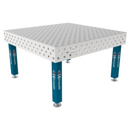 Tavolo per saldatura SteelMax INOX GPPH 1,5x1,48mt spessore 15mm, fori 28mm griglia diagonale