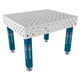 Tavolo per saldatura SteelMax INOX GPPH 1,2x1mt spessore 15mm, fori 28mm griglia diagonale