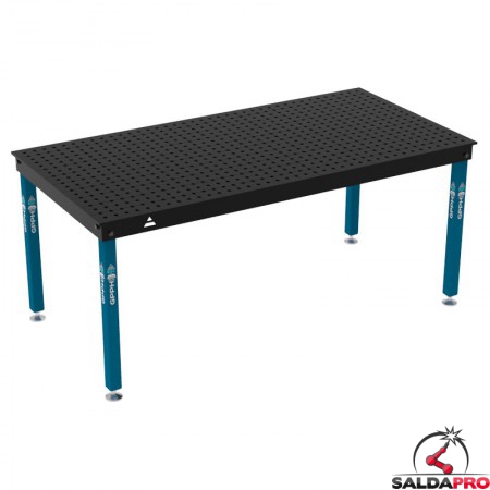 Tavolo per saldatura Basic GPPH 2x1mt spessore 12mm, fori 16mm griglia 50x50mm