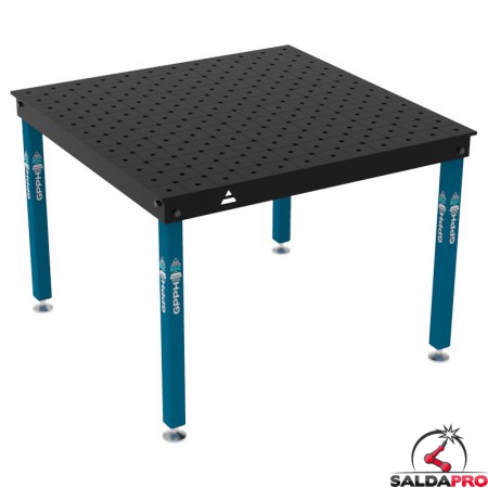 Tavolo per saldatura Basic GPPH 1,2x1,2mt spessore 12mm, fori 16mm griglia diagonale