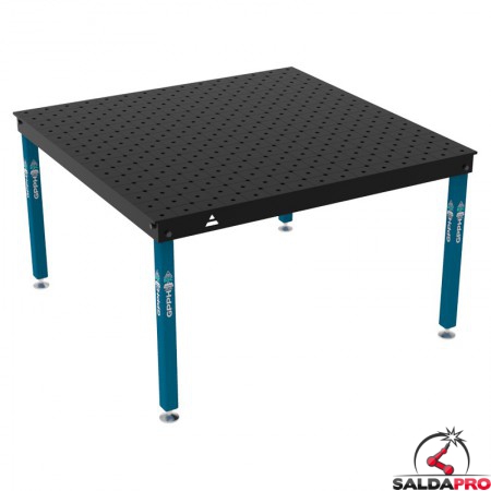 Tavolo per saldatura Basic GPPH 1,5x1,48mt spessore 12mm, fori 16mm griglia diagonale