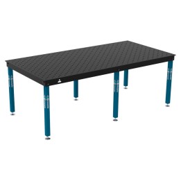 Tavolo per saldatura Basic GPPH 2,4x1,2mt spessore 12mm, fori 16mm griglia diagonale