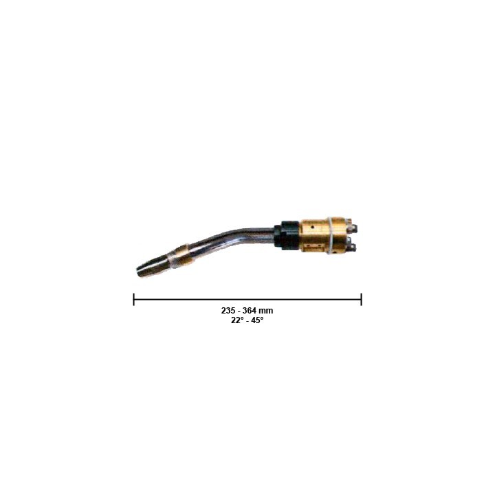 Torcia completa CWK300 22°-45° per saldatura MIG