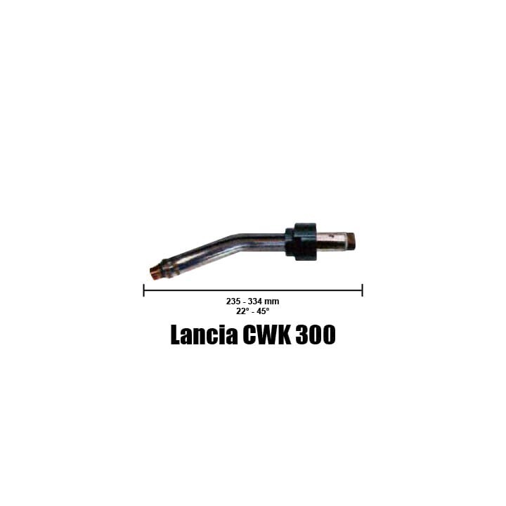 Lancia per torcia CWK300 e CWK400 22° - 45° per saldatura MIG