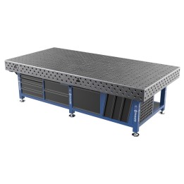 Stazione saldatura WeldStation SteelExpert GPPH 3x1,48mt spessore 25mm, fori 28mm griglia 100x100mm