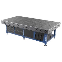 Stazione saldatura WeldStation SteelExpert GPPH 3x1,48mt spessore 25mm, fori 28mm griglia diagonale