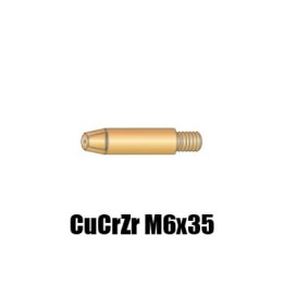 Punta guidafilo CuCrZr M6x35 Ø 0,8-1,2 per torce AWK250 CWK300 - (10pz)