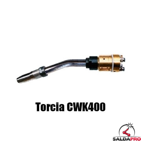 Torcia completa CWK400 22°-45° per saldatura MIG