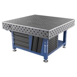 Stazione saldatura WeldStation SteelMax GPPH 1,5x1,48mt spessore 15mm, fori 28mm griglia diagonale