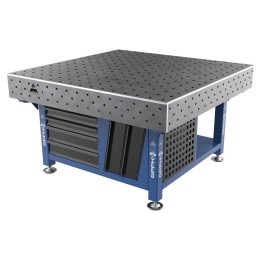Stazione saldatura WeldStation SteelMax GPPH 1,5x1,48mt spessore 15mm, fori 16mm griglia 100x100mm