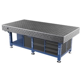 Stazione saldatura WeldStation SteelMax GPPH 2,4x1,2mt spessore 15mm, fori 16mm griglia 100x100mm
