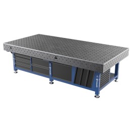 Stazione saldatura WeldStation SteelPlus GPPH 3x1,48mt spessore 12mm, fori 16mm griglia 100x100mm