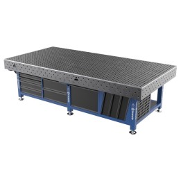 Stazione saldatura WeldStation SteelPlus GPPH 3x1,48mt spessore 12mm, fori 16mm griglia 50x50mm