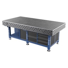 Stazione saldatura WeldStation SteelPlus GPPH 2,4x1,2mt spessore 12mm, fori 28mm griglia diagonale
